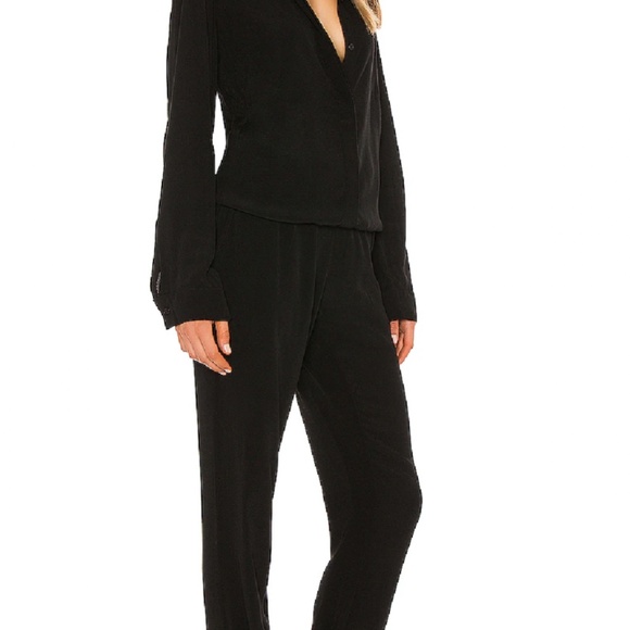 MONROW Crepe Long Sleeve Jumpsuit - Picture 2 of 7